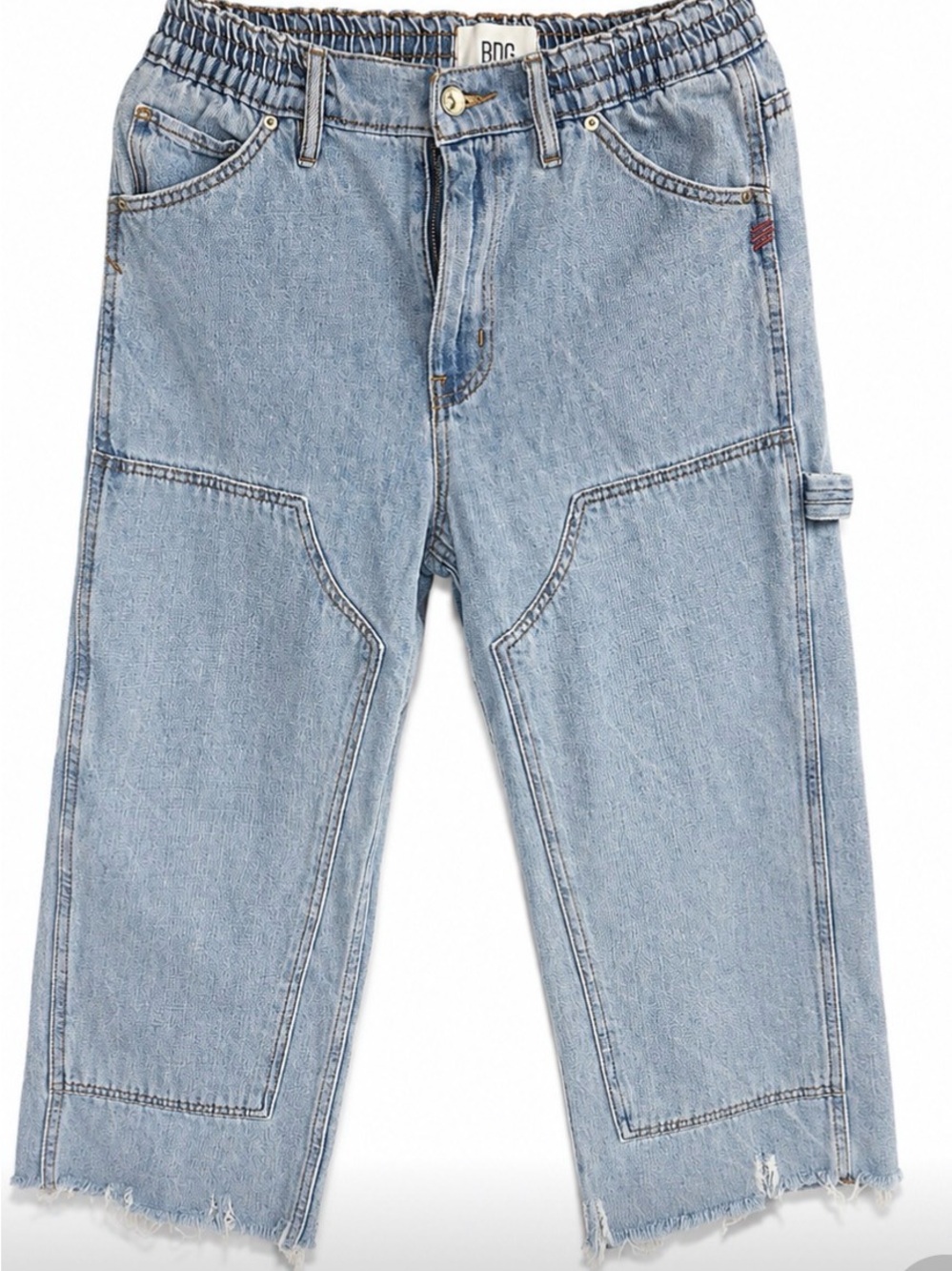 BDG Light Blue Denim Pants with Contrast Topstitching